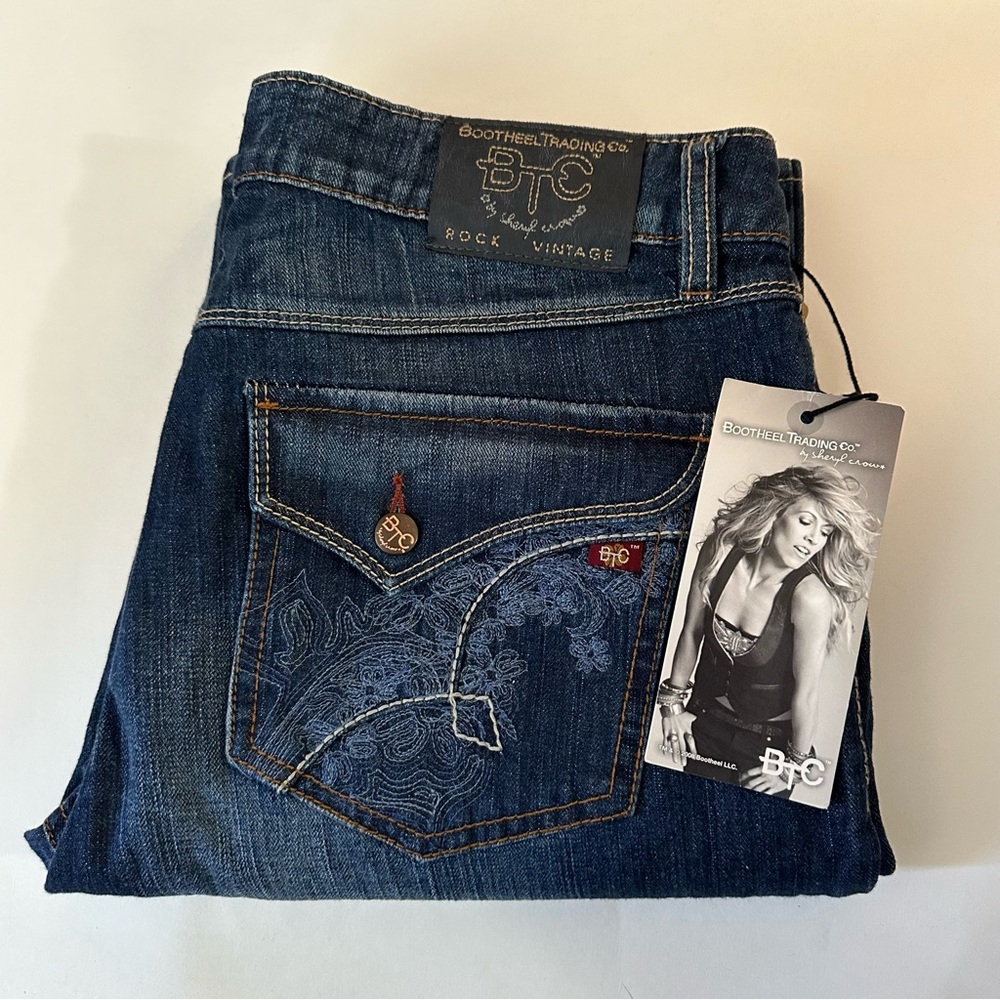 Bootheel Trading Co. by Sheryl Crow Mayfair 34 NWT Dark Wash Bootcut Jeans
